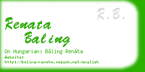 renata baling business card