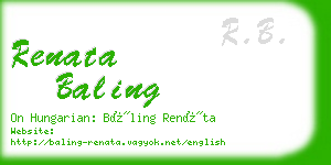 renata baling business card